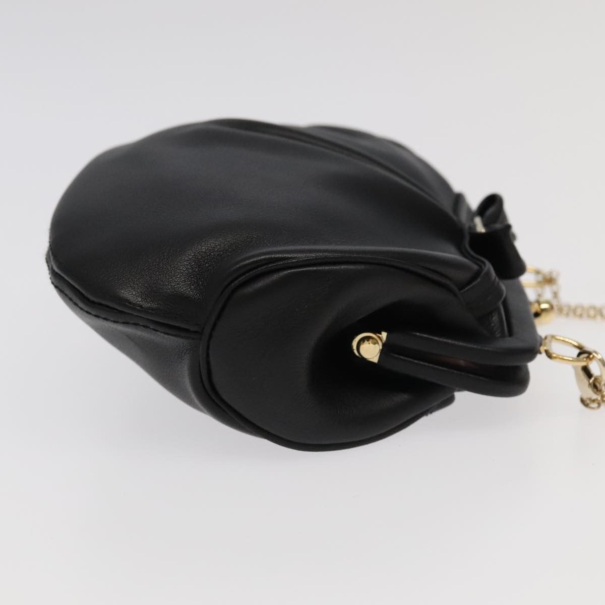 Salvatore Ferragamo Vara Black Leather Shoulder Bag (Pre-Owned) Size ONE SIZE - 3 Thumbnail
