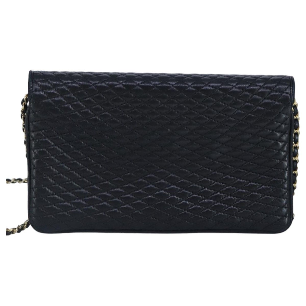 Bally Quilted Navy Leather Shoulder Bag (Pre-Owned) Size ONE SIZE - 3 Thumbnail