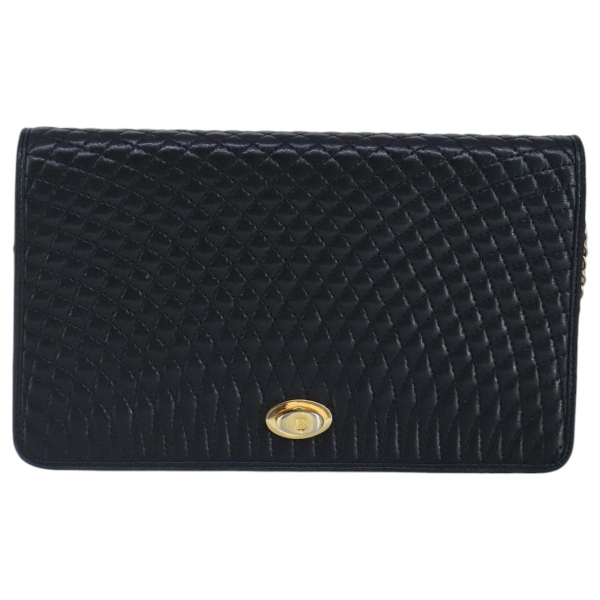 Bally Quilted Navy Leather Shoulder Bag (Pre-Owned) Size ONE SIZE - 2 Thumbnail