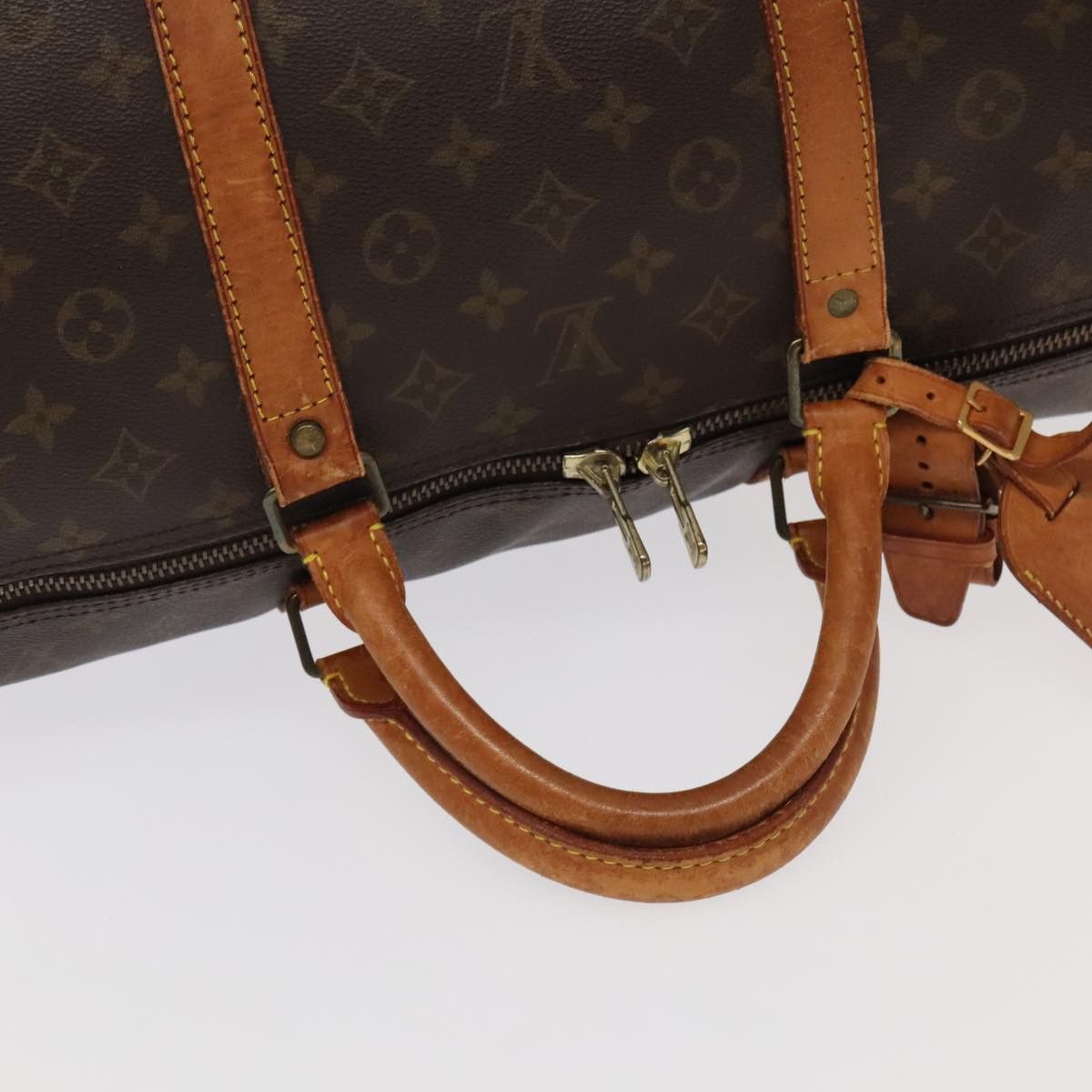 Louis Vuitton Keepall 60 Brown Canvas Travel Bag (Pre-Owned) Size ONE SIZE - 7 Thumbnail