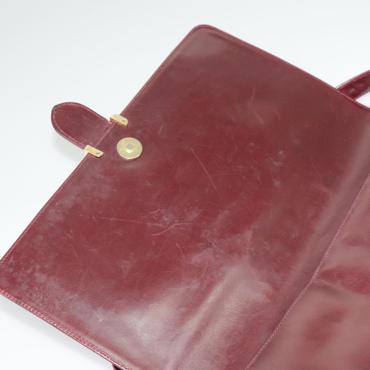 Salvatore Ferragamo Burgundy Leather Shoulder Bag (Pre-Owned) Size ONE SIZE - 19 Thumbnail