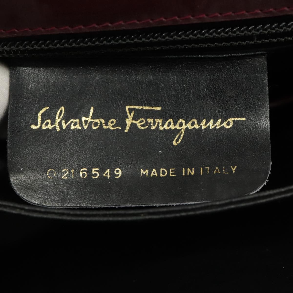 Salvatore Ferragamo Burgundy Leather Shoulder Bag (Pre-Owned) Size ONE SIZE - 20 Thumbnail