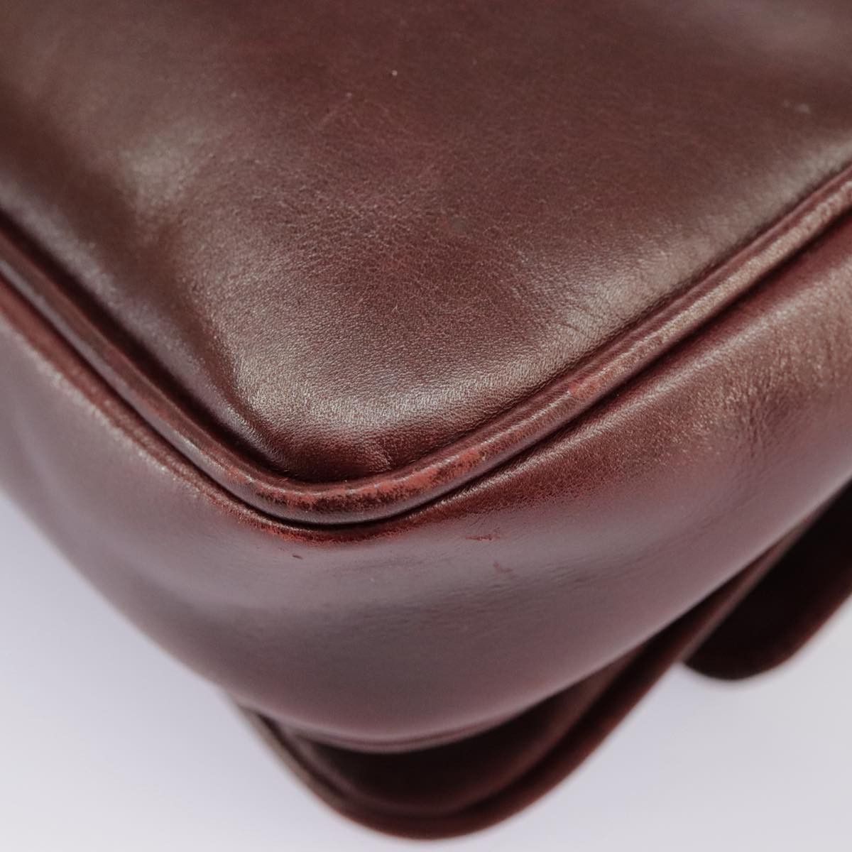 Salvatore Ferragamo Burgundy Leather Shoulder Bag (Pre-Owned) Size ONE SIZE - 16 Thumbnail