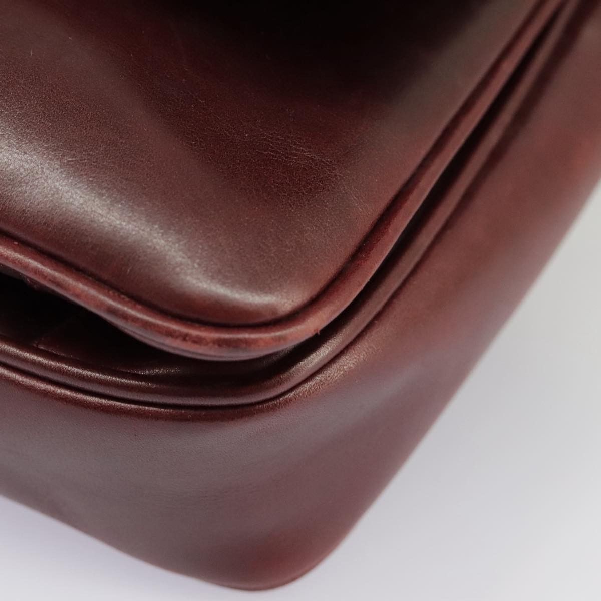 Salvatore Ferragamo Burgundy Leather Shoulder Bag (Pre-Owned) Size ONE SIZE - 14 Thumbnail