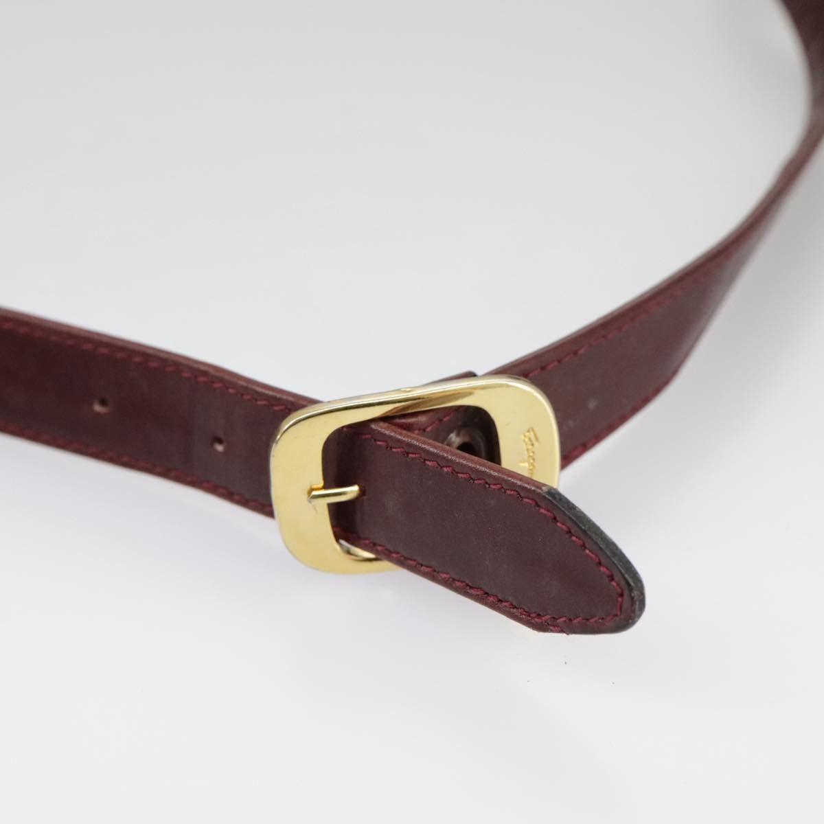 Salvatore Ferragamo Burgundy Leather Shoulder Bag (Pre-Owned) Size ONE SIZE - 7 Thumbnail
