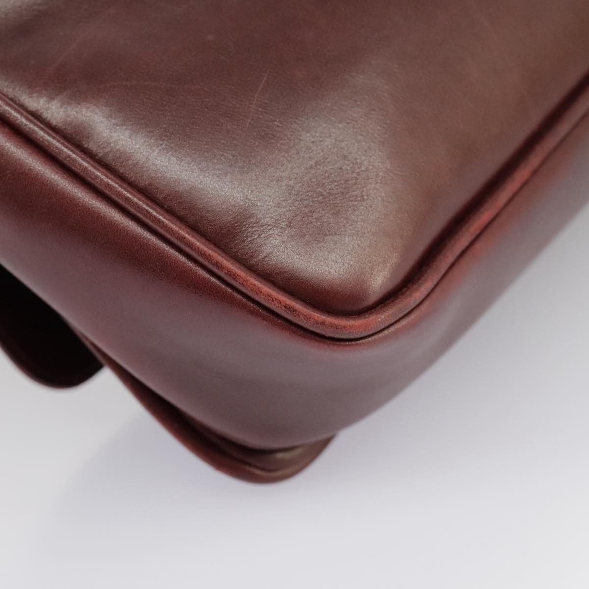 Salvatore Ferragamo Burgundy Leather Shoulder Bag (Pre-Owned) Size ONE SIZE - 15 Thumbnail