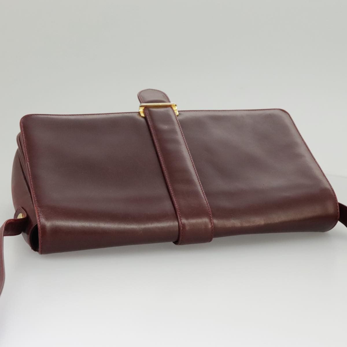 Salvatore Ferragamo Burgundy Leather Shoulder Bag (Pre-Owned) Size ONE SIZE - 5 Thumbnail