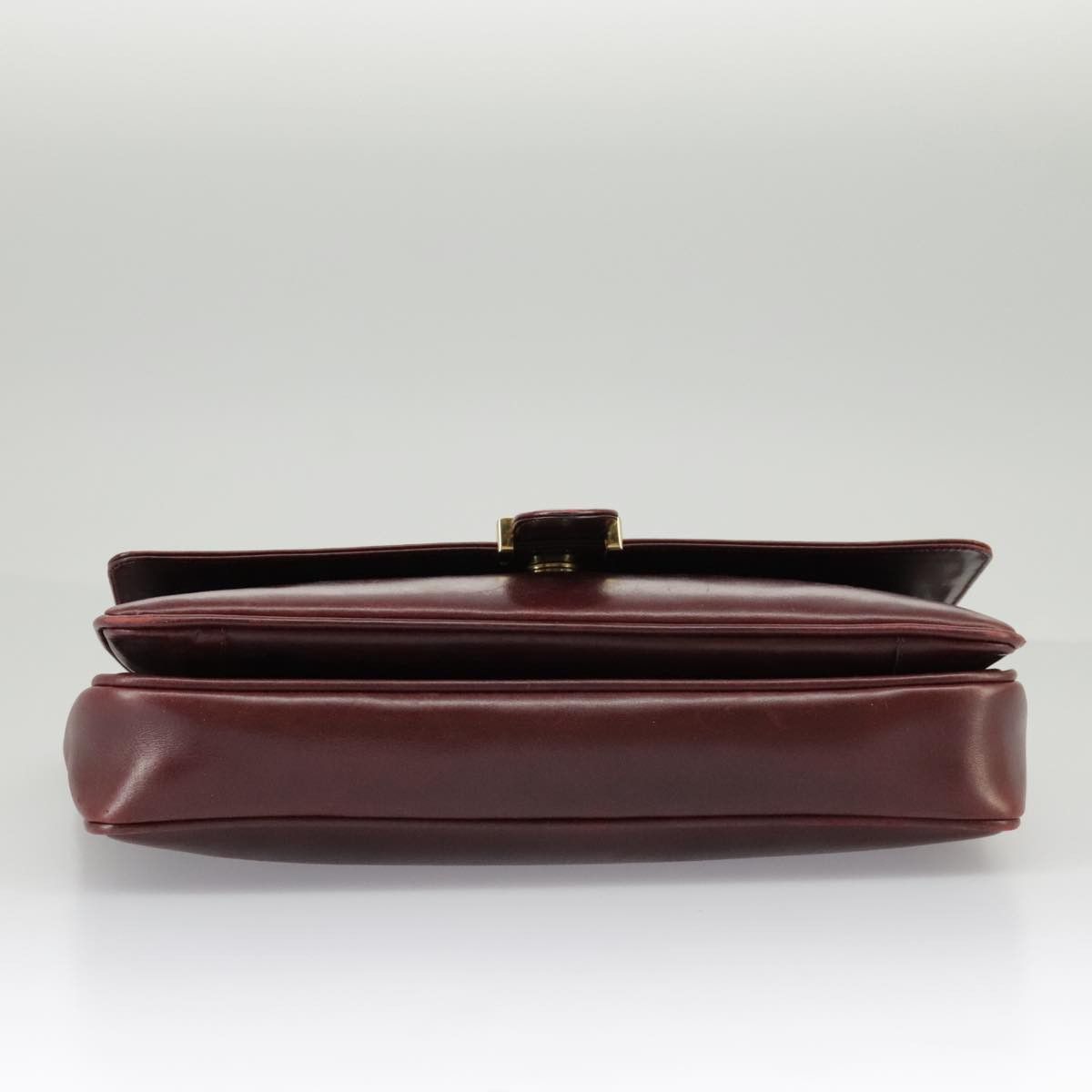 Salvatore Ferragamo Burgundy Leather Shoulder Bag (Pre-Owned) Size ONE SIZE - 12 Thumbnail