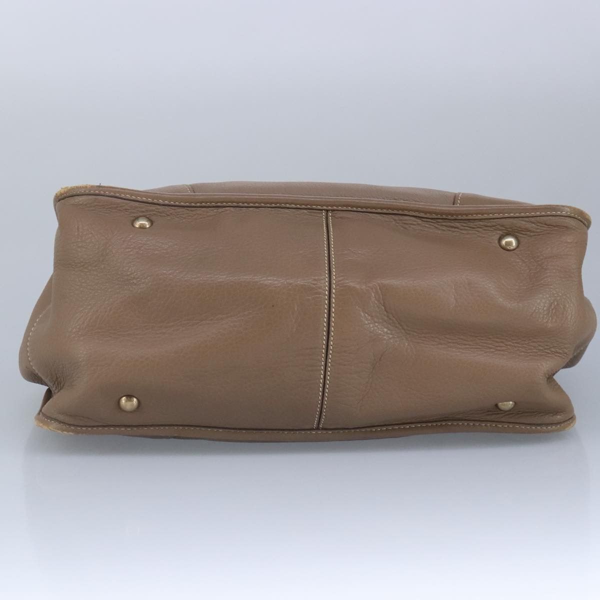 Prada Brown Leather Handbag (Pre-Owned) Size ONE SIZE - 9 Thumbnail
