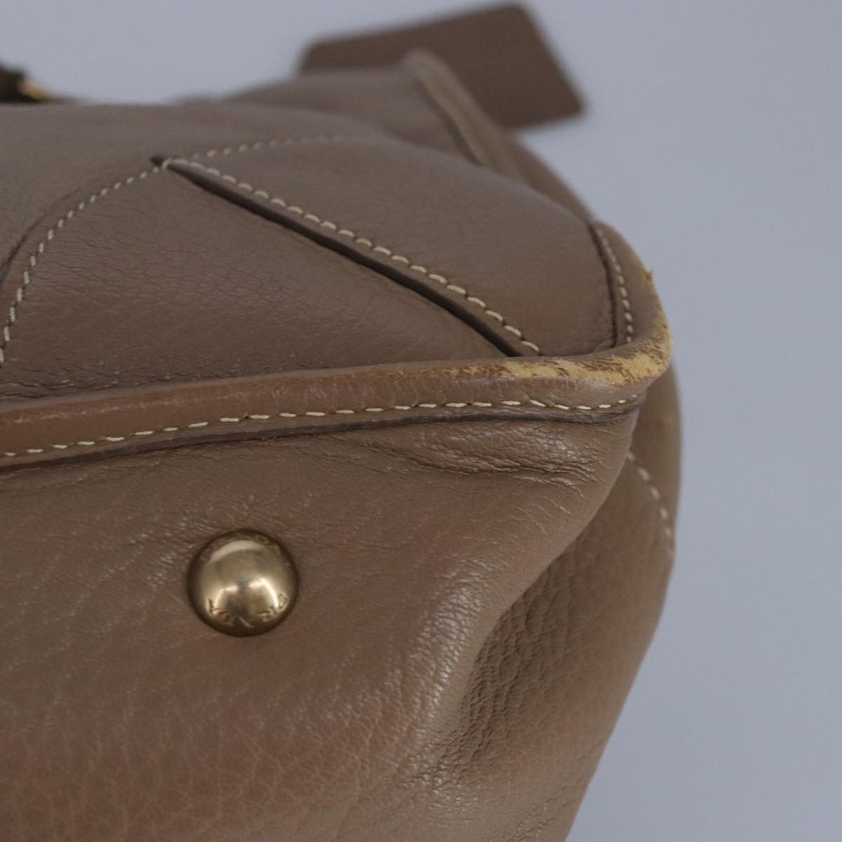 Prada Brown Leather Handbag (Pre-Owned) Size ONE SIZE - 13 Thumbnail