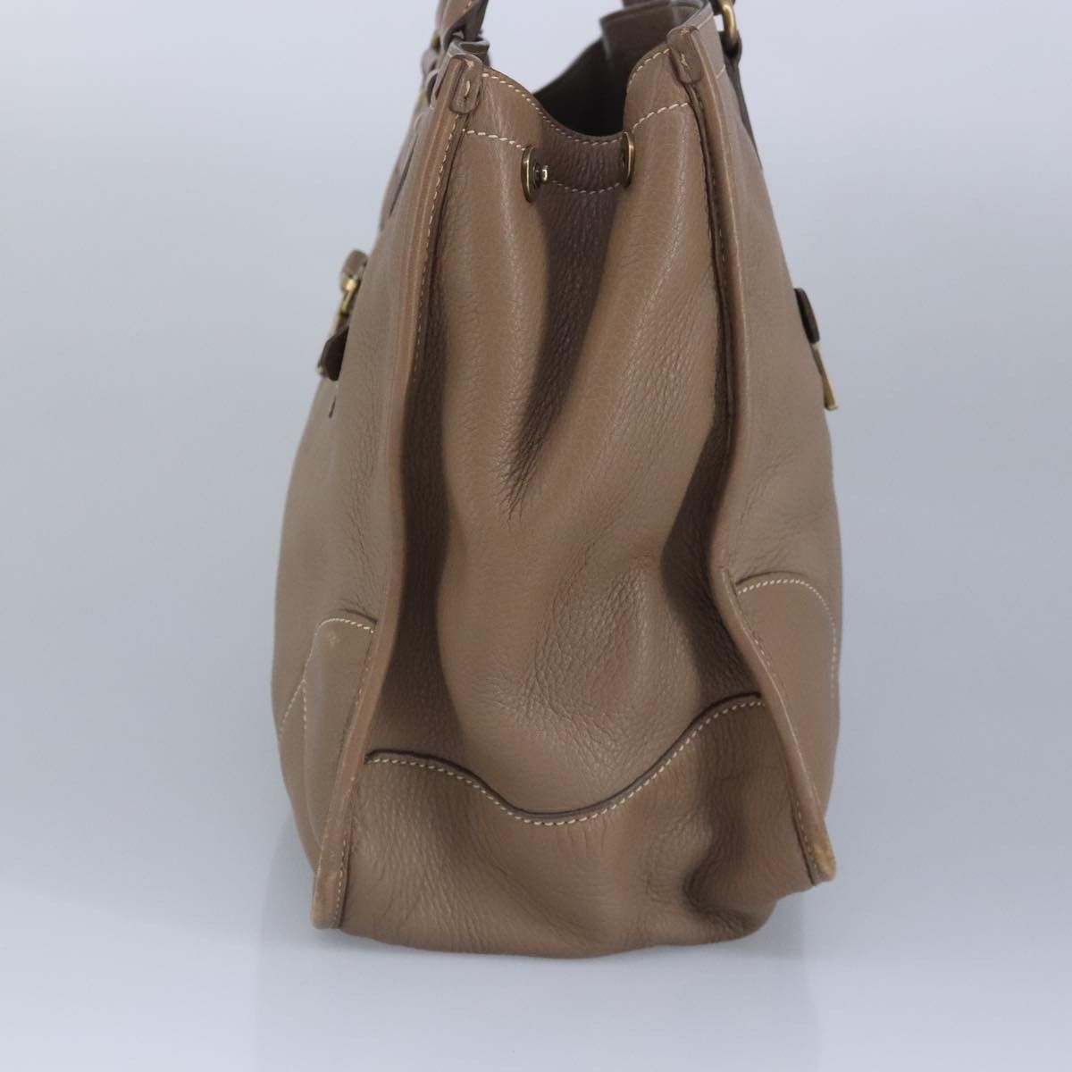Prada Brown Leather Handbag (Pre-Owned) Size ONE SIZE - 5 Thumbnail