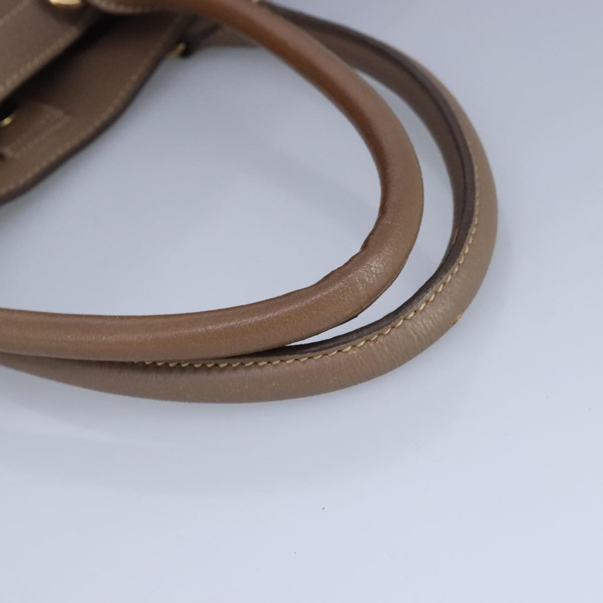 Prada Brown Leather Handbag (Pre-Owned) Size ONE SIZE - 7 Thumbnail