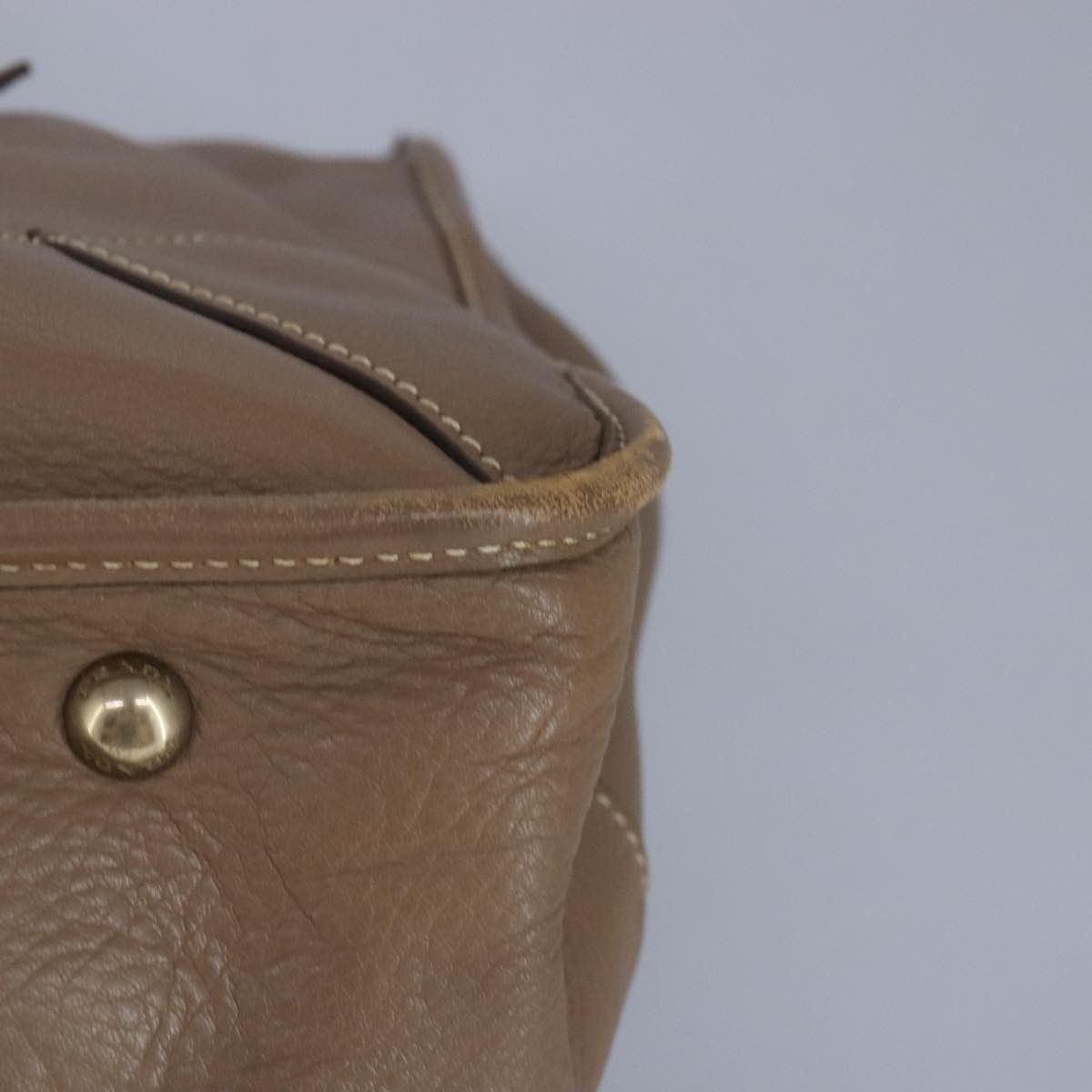 Prada Brown Leather Handbag (Pre-Owned) Size ONE SIZE - 11 Thumbnail