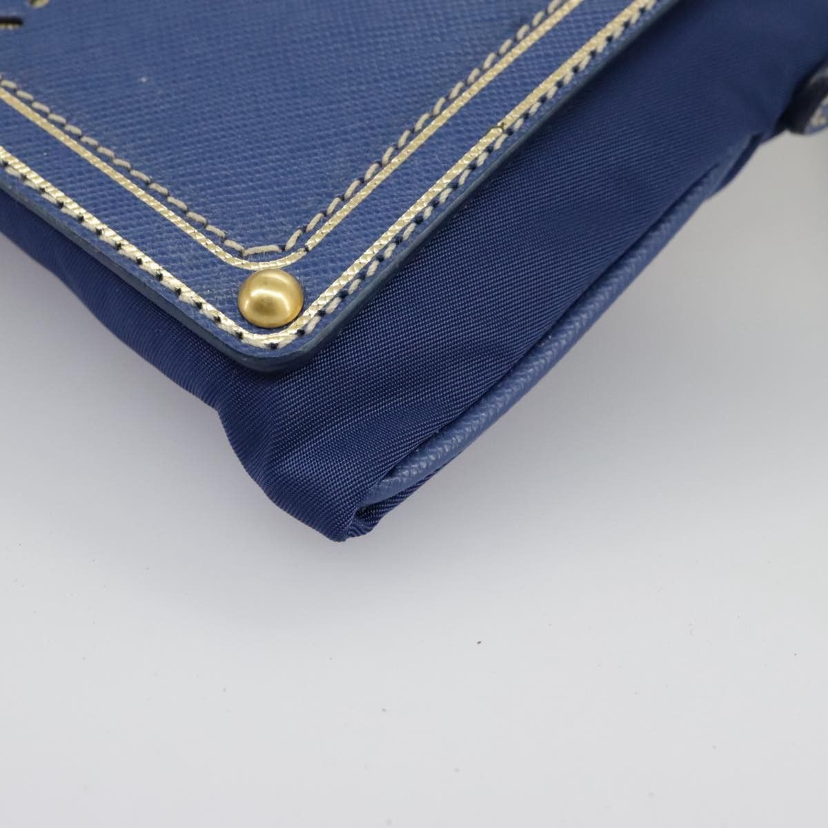 Prada Blue Synthetic Clutch Bag (Pre-Owned) Size ONE SIZE - 8 Thumbnail