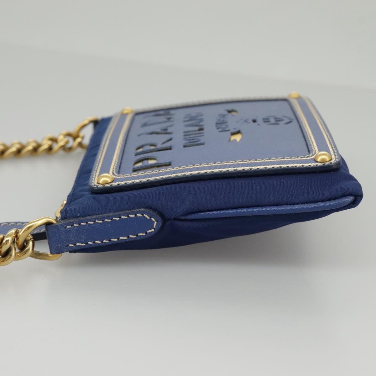 Prada Blue Synthetic Clutch Bag (Pre-Owned) Size ONE SIZE - 3 Thumbnail