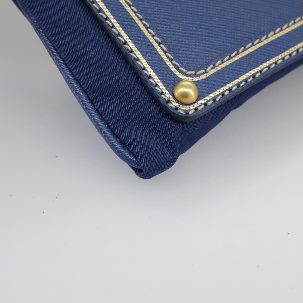 Prada Blue Synthetic Clutch Bag (Pre-Owned) Size ONE SIZE - 7 Thumbnail