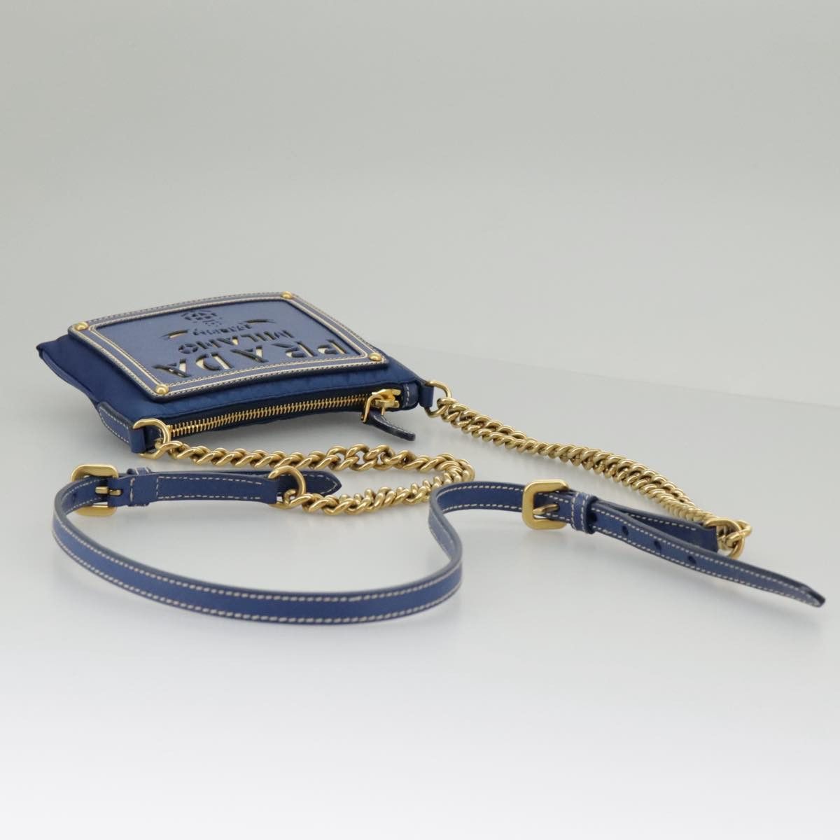 Prada Blue Synthetic Clutch Bag (Pre-Owned) Size ONE SIZE - 5 Thumbnail