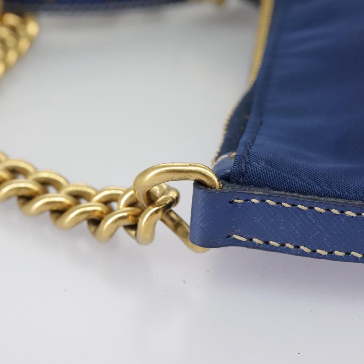 Prada Blue Synthetic Clutch Bag (Pre-Owned) Size ONE SIZE - 12 Thumbnail