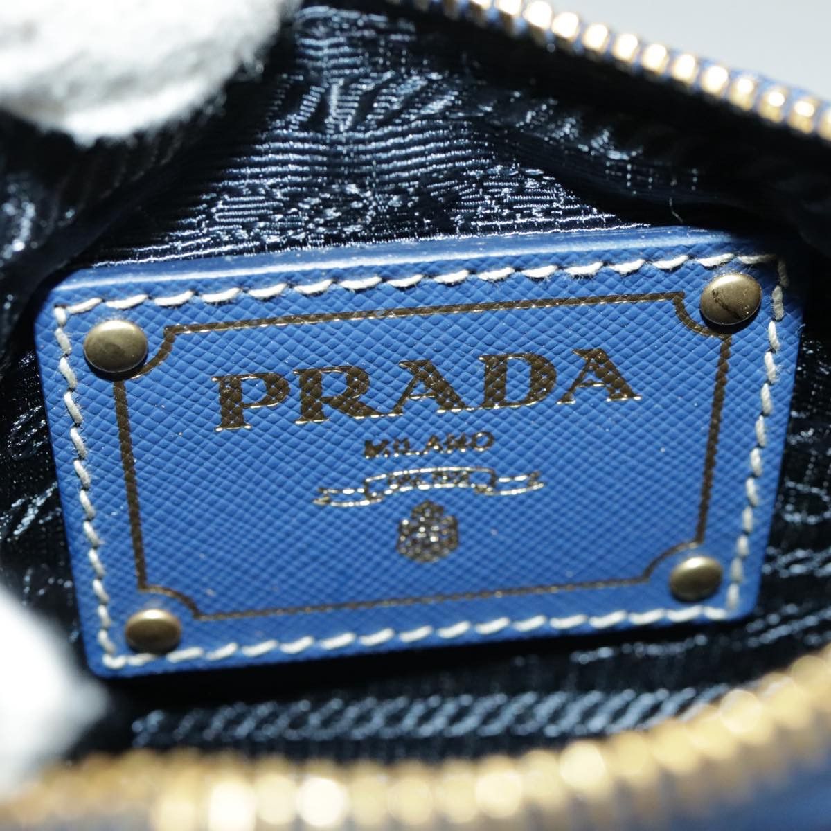 Prada Blue Synthetic Clutch Bag (Pre-Owned) Size ONE SIZE - 15 Thumbnail