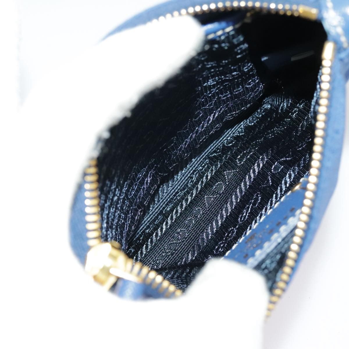 Prada Blue Synthetic Clutch Bag (Pre-Owned) Size ONE SIZE - 13 Thumbnail