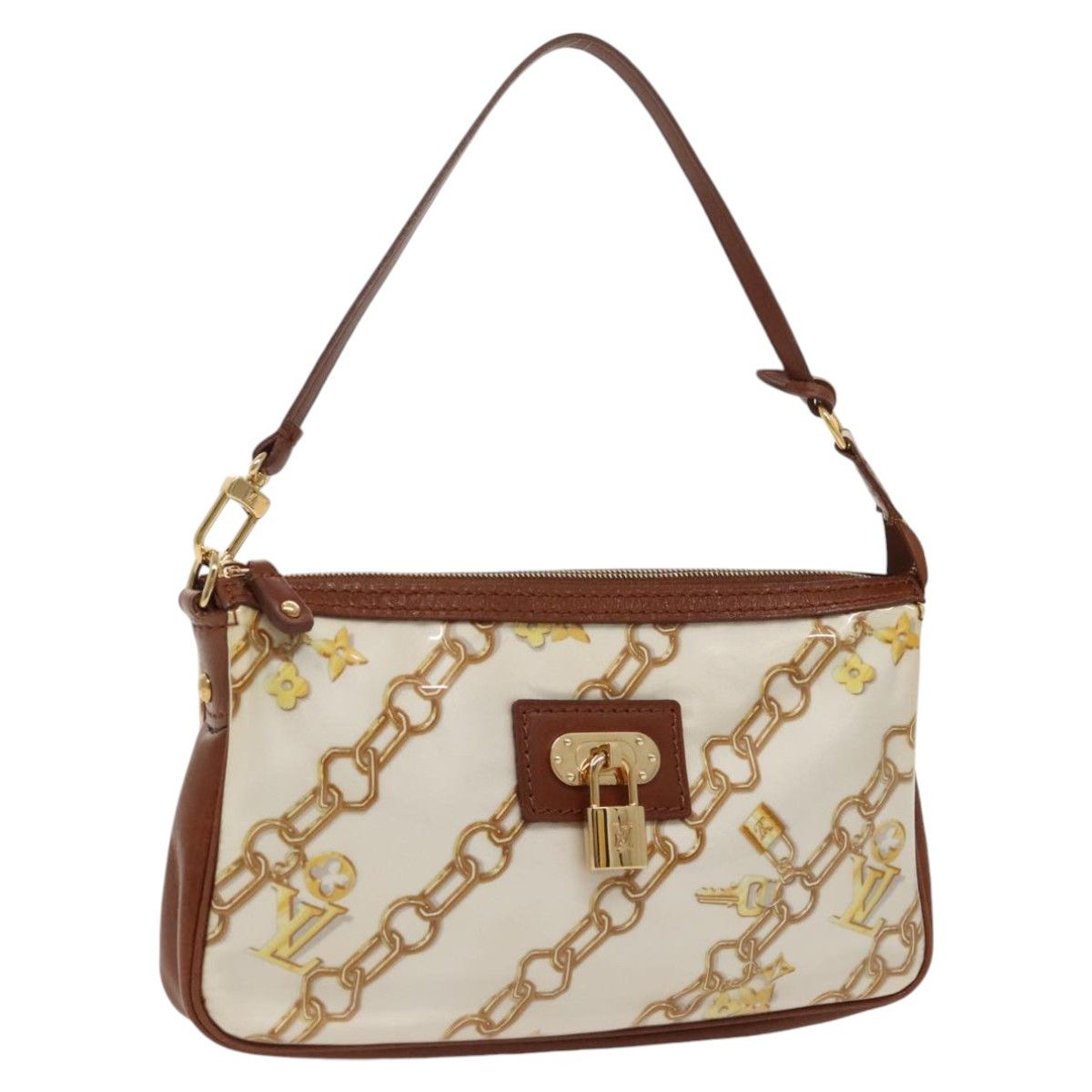 Louis Vuitton Pochette Accessoire White Vinyl Clutch Bag (Pre-Owned) Size ONE SIZE - 16 Thumbnail