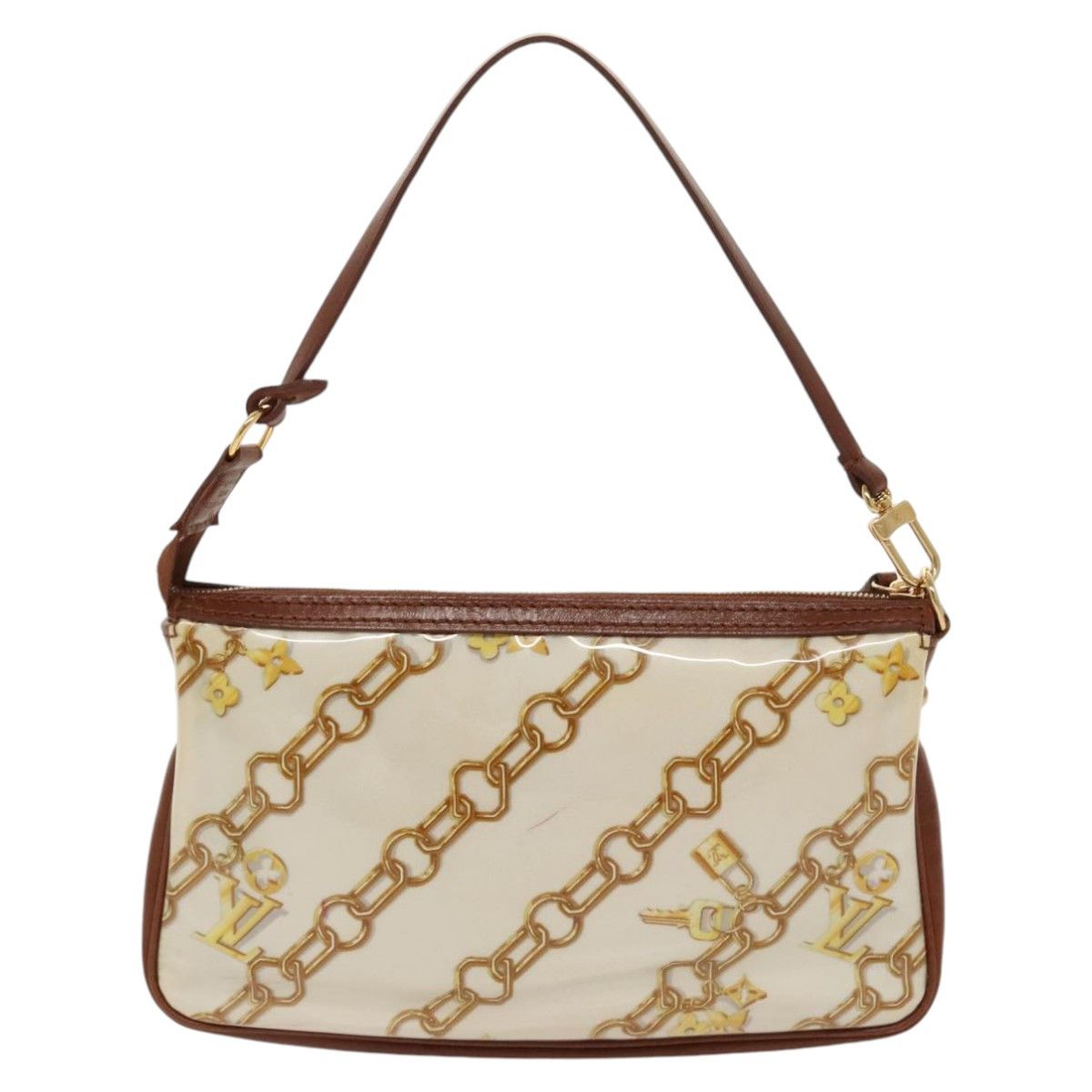 Louis Vuitton Pochette Accessoire White Vinyl Clutch Bag (Pre-Owned) Size ONE SIZE - 2 Thumbnail