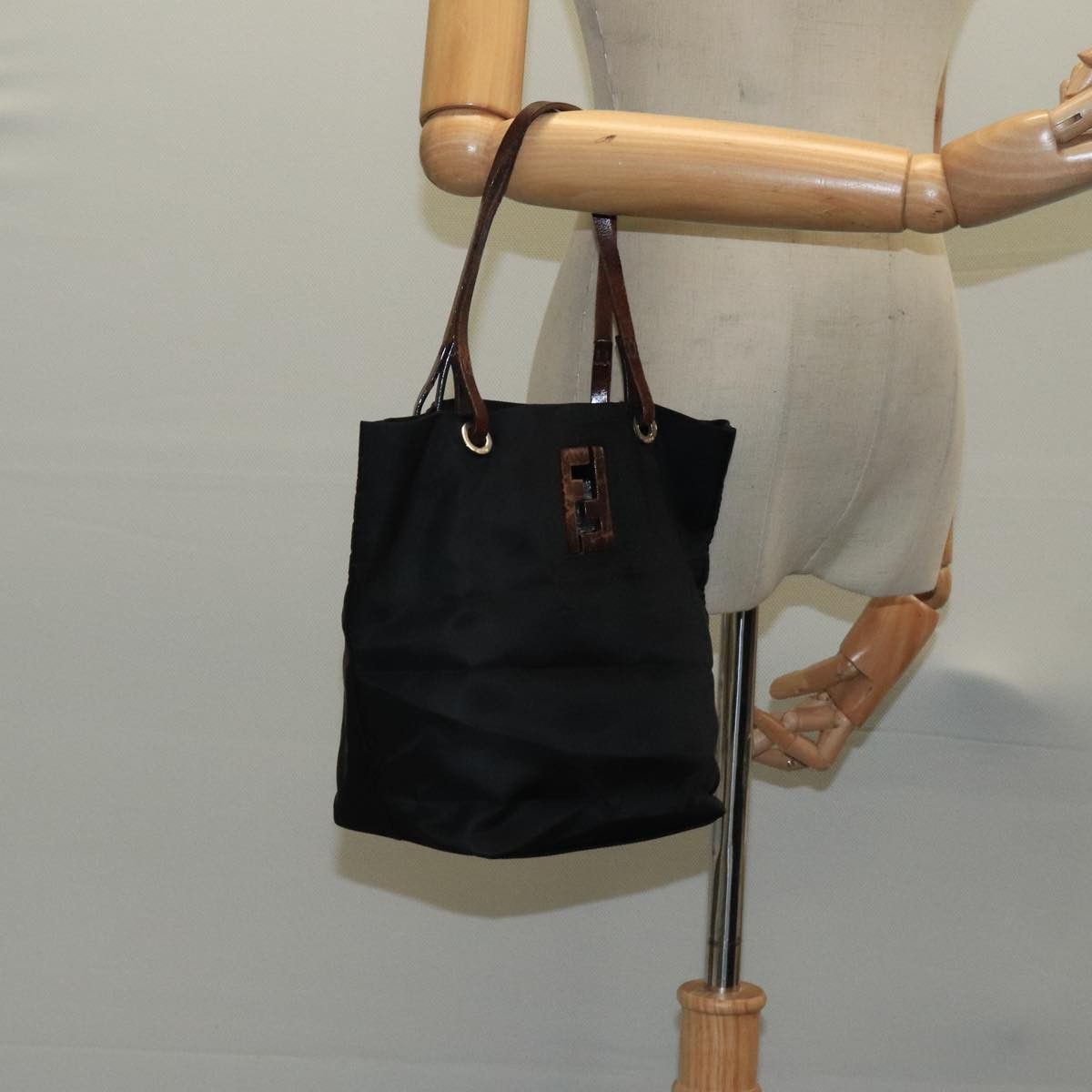 Fendi Ff Black Synthetic Tote Bag (Pre-Owned) Size ONE SIZE - 19 Thumbnail