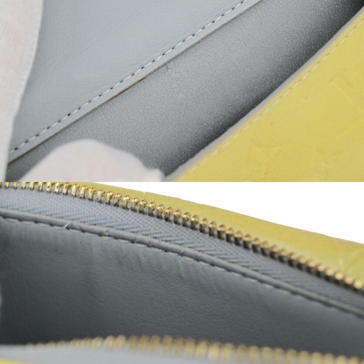 Louis Vuitton Mott Yellow Leather Handbag (Pre-Owned) Size ONE SIZE - 11 Thumbnail