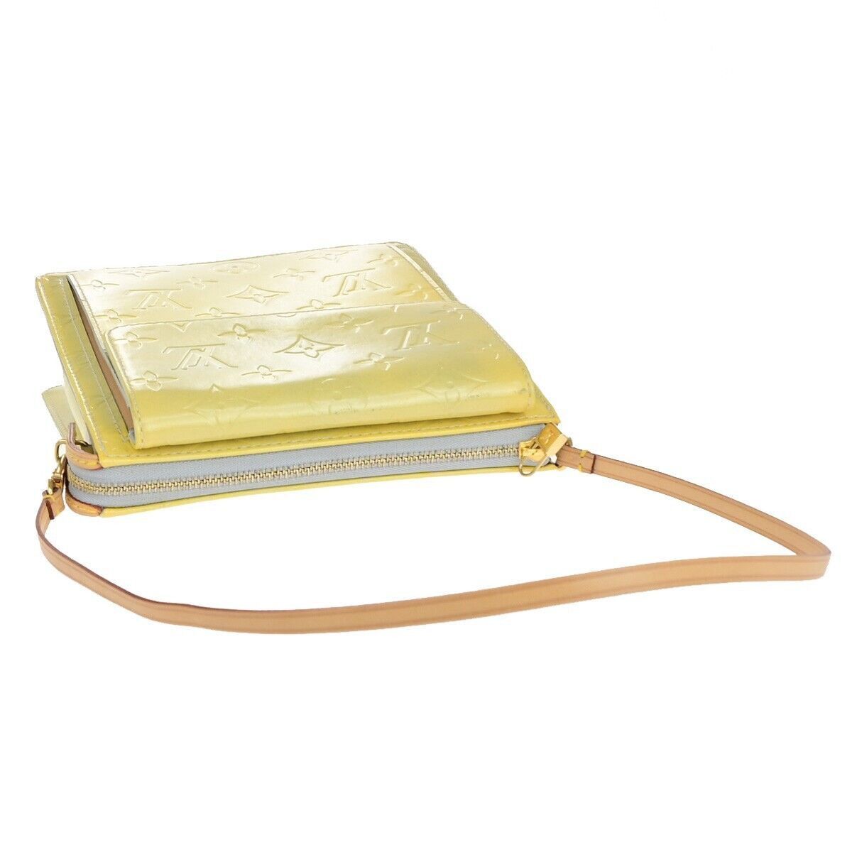Louis Vuitton Mott Yellow Leather Handbag (Pre-Owned) Size ONE SIZE - 5 Thumbnail