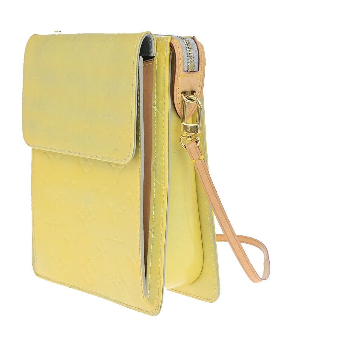 Louis Vuitton Mott Yellow Leather Handbag (Pre-Owned) Size ONE SIZE - 3 Thumbnail