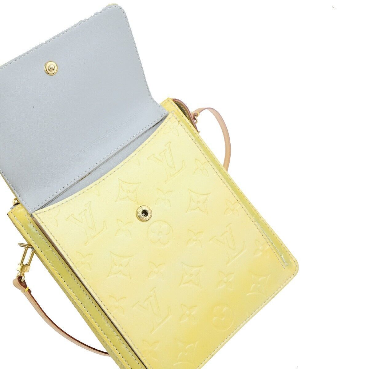 Louis Vuitton Mott Yellow Leather Handbag (Pre-Owned) Size ONE SIZE - 10 Thumbnail