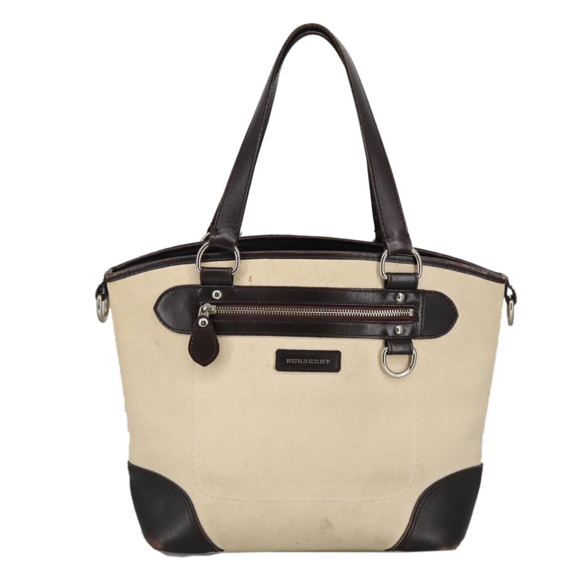 Beige Canvas Tote Bag (Pre-Owned)