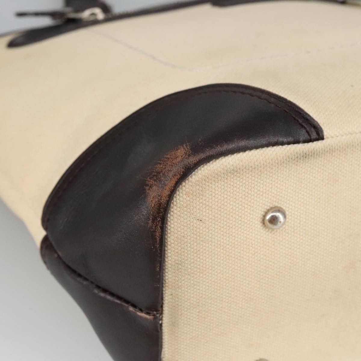 Beige Canvas Tote Bag (Pre-Owned)
