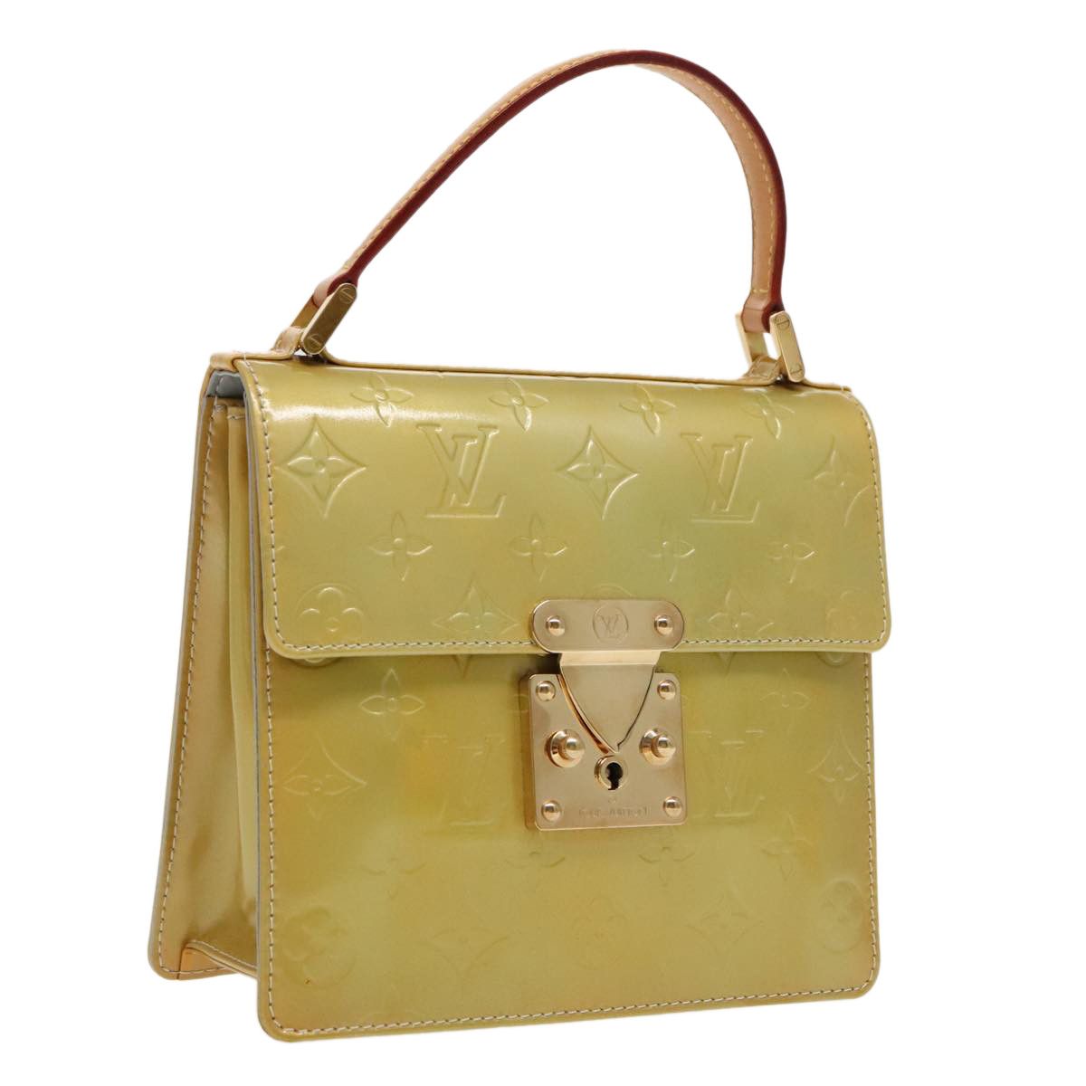 Louis Vuitton Spring Street Yellow Patent Leather Handbag (Pre-Owned) Size ONE SIZE - 17 Thumbnail