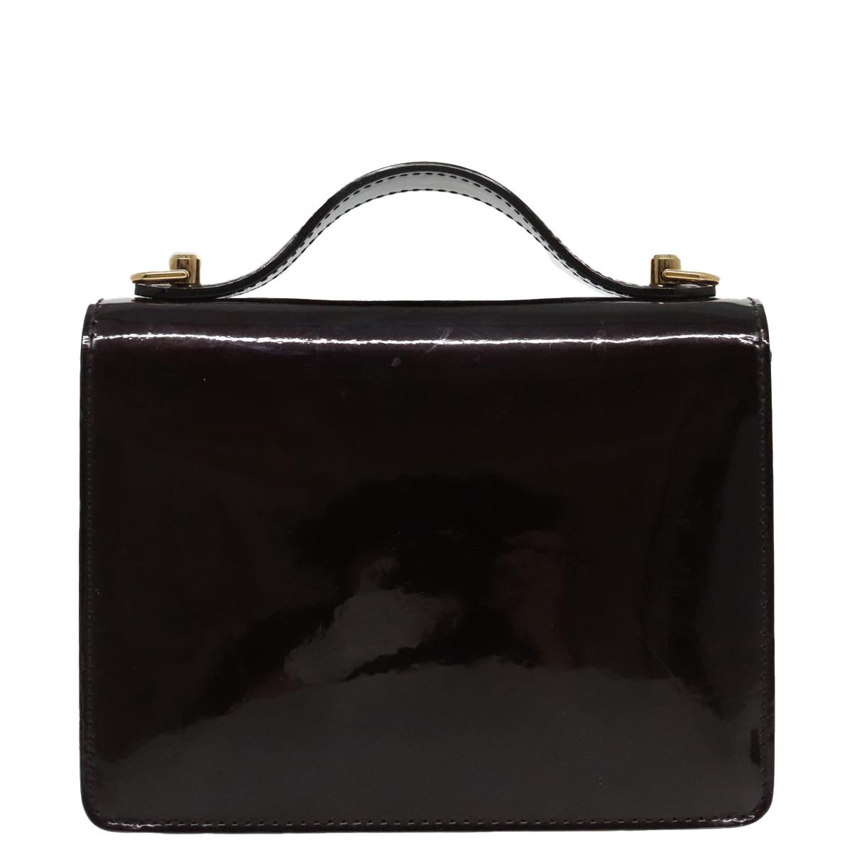 Louis Vuitton Monceau Burgundy Patent Leather Handbag (Pre-Owned) Size ONE SIZE - 2 Thumbnail