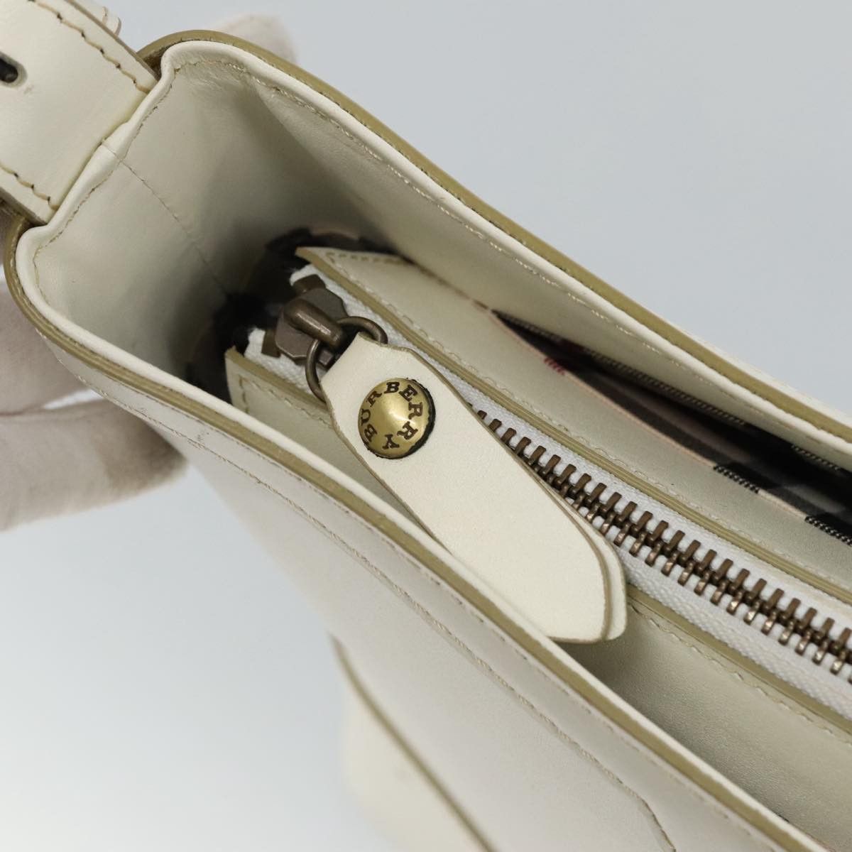 Burberry Beige Leather Shoulder Bag (Pre-Owned) Size ONE SIZE - 15 Thumbnail