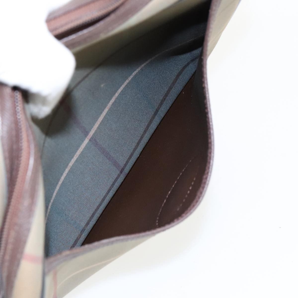 Burberry Check Link Brown Canvas Shoulder Bag (Pre-Owned) Size ONE SIZE - 20 Thumbnail