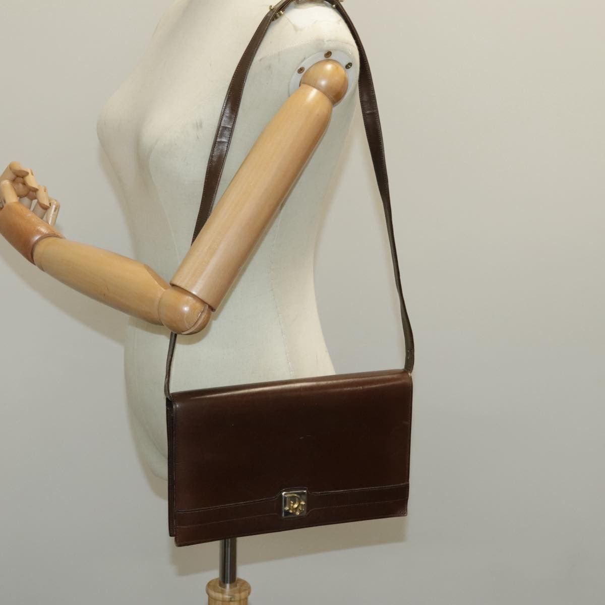 Dior Brown Leather Shoulder Bag (Pre-Owned) Size ONE SIZE - 14 Thumbnail