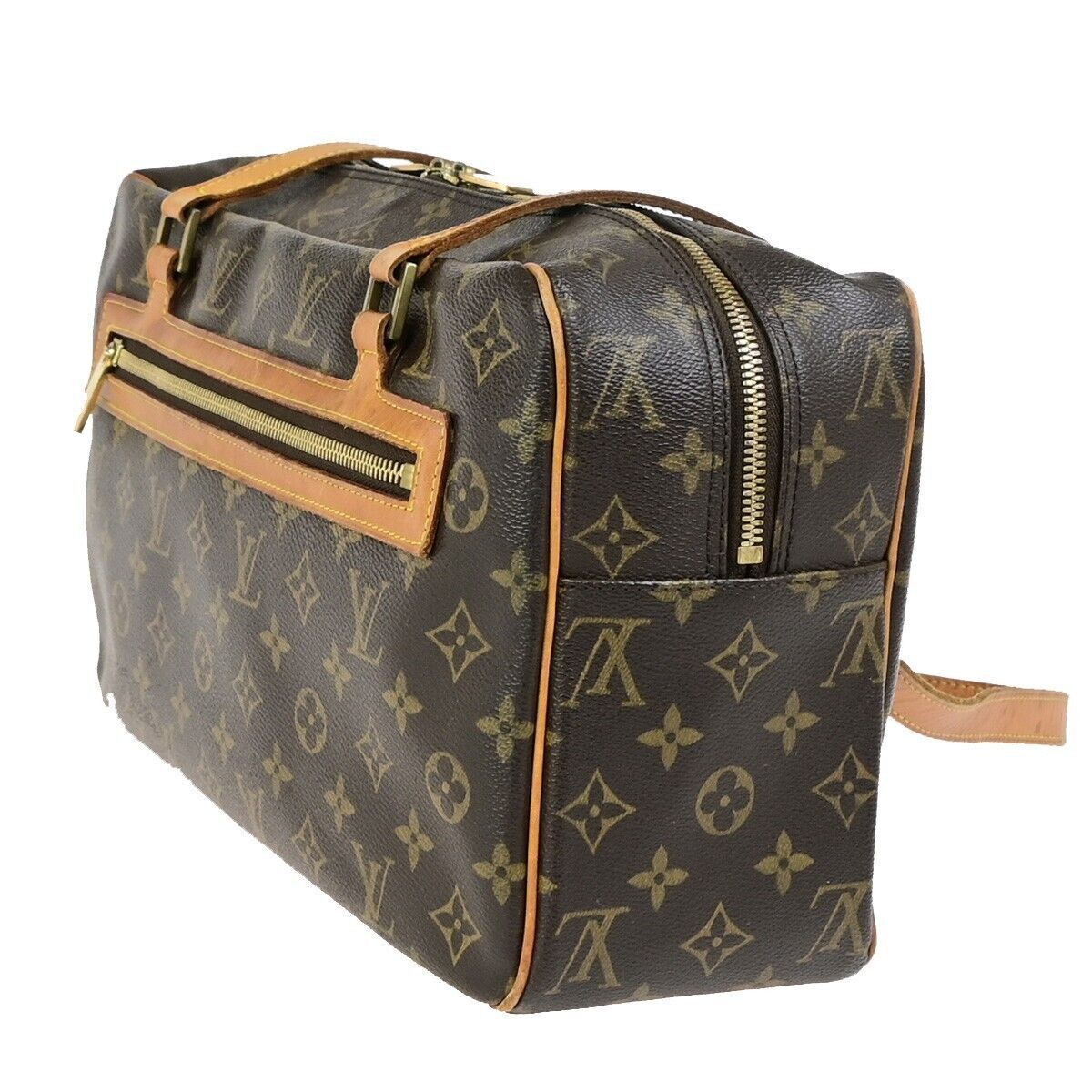 Louis Vuitton Cite Brown Canvas Shoulder Bag (Pre-Owned) Size ONE SIZE - 3 Thumbnail