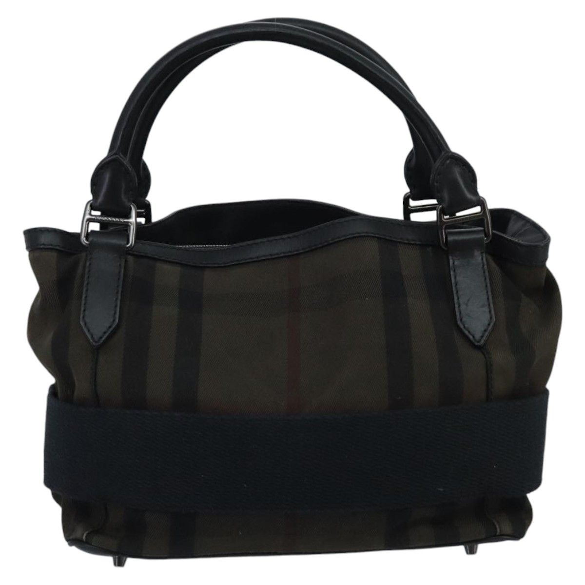 Burberry Nova Check Brown Canvas Handbag (Pre-Owned) Size ONE SIZE - 2 Thumbnail