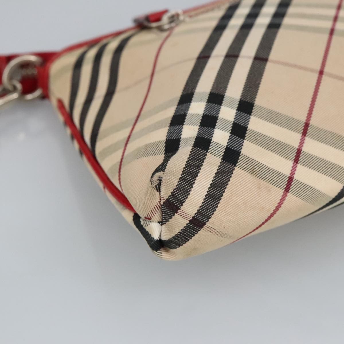 Burberry Nova Check Beige Canvas Clutch Bag (Pre-Owned) Size ONE SIZE - 8 Thumbnail