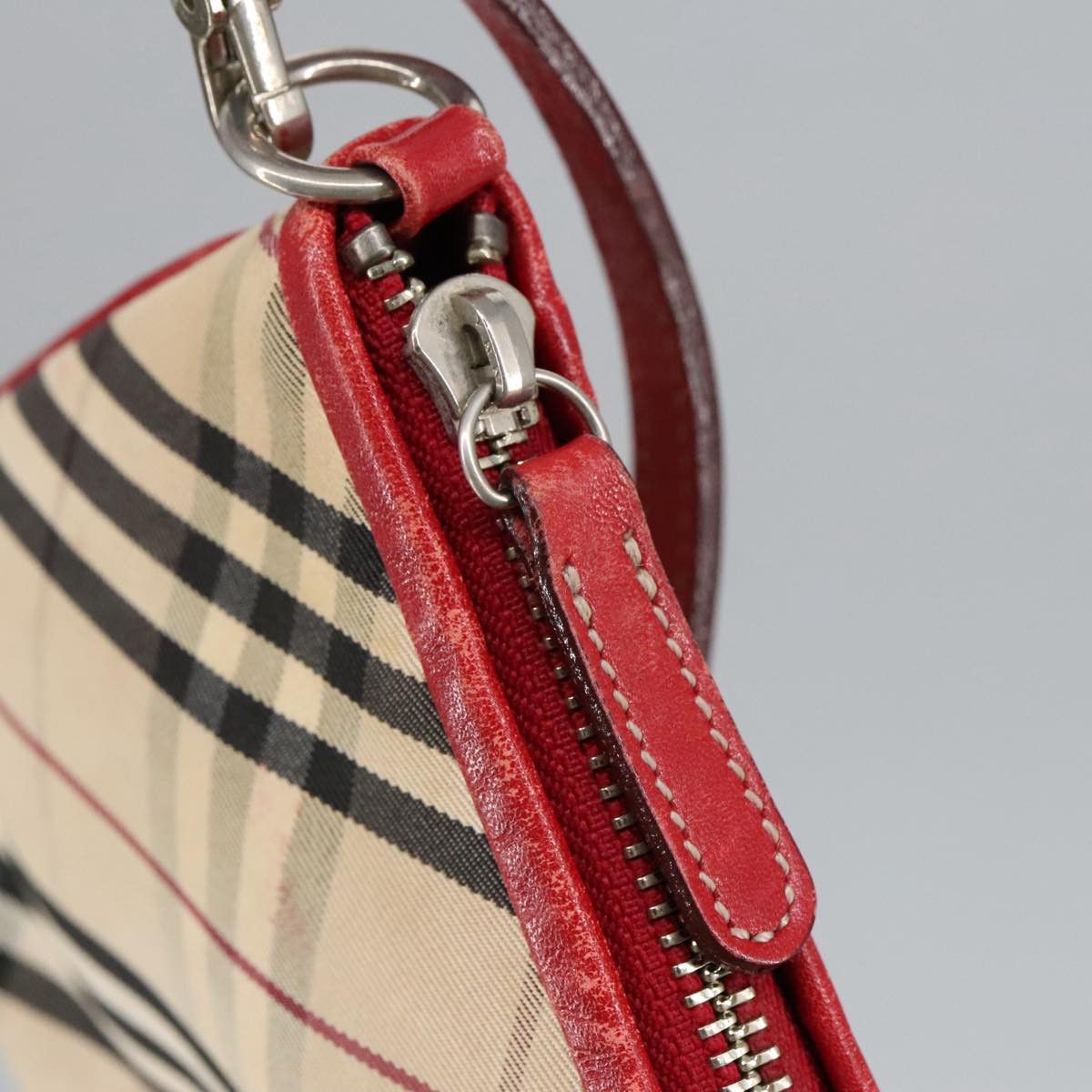 Burberry Nova Check Beige Canvas Clutch Bag (Pre-Owned) Size ONE SIZE - 12 Thumbnail