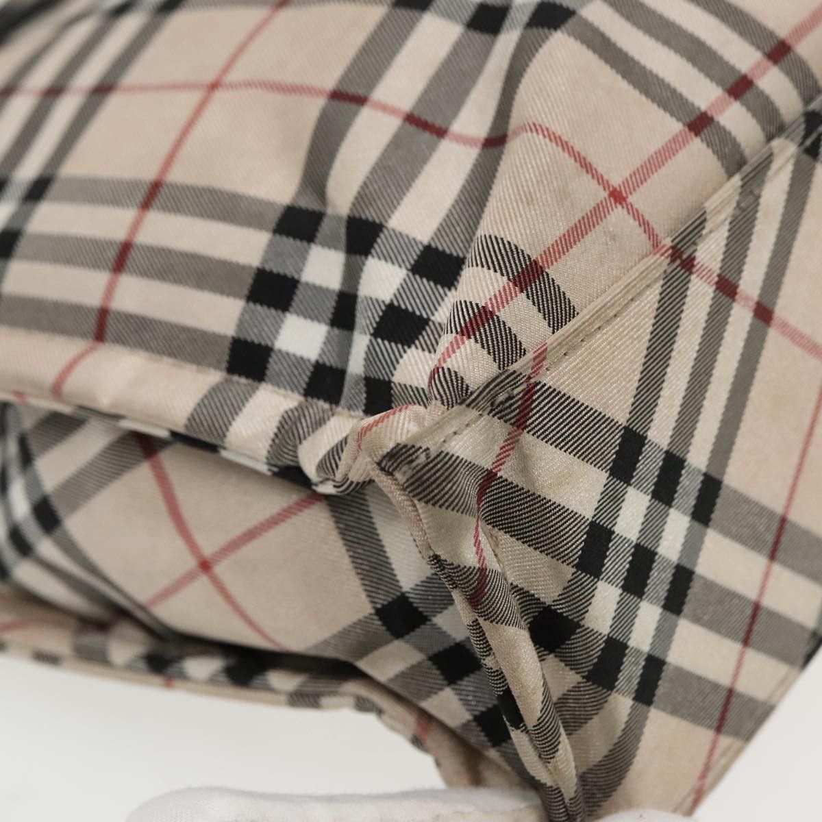 Burberry Nova Check Beige Synthetic Handbag (Pre-Owned) Size ONE SIZE - 11 Thumbnail