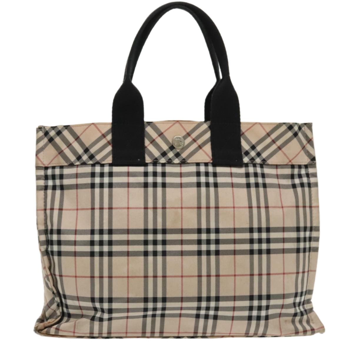 Burberry Nova Check Beige Synthetic Handbag (Pre-Owned) Size ONE SIZE - 3 Thumbnail