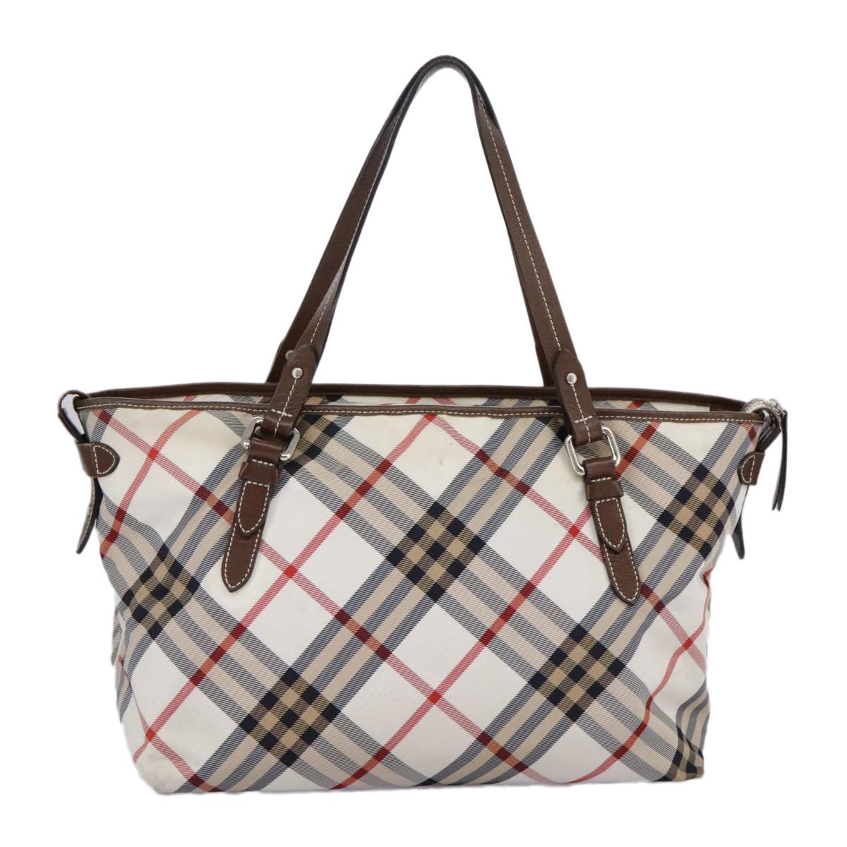 Burberry Nova Check Beige Synthetic Tote Bag (Pre-Owned) Size ONE SIZE - 3 Thumbnail