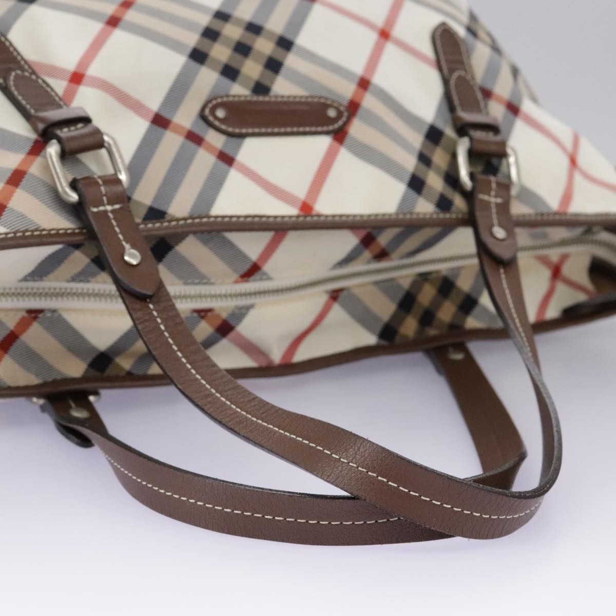 Burberry Nova Check Beige Synthetic Tote Bag (Pre-Owned) Size ONE SIZE - 7 Thumbnail