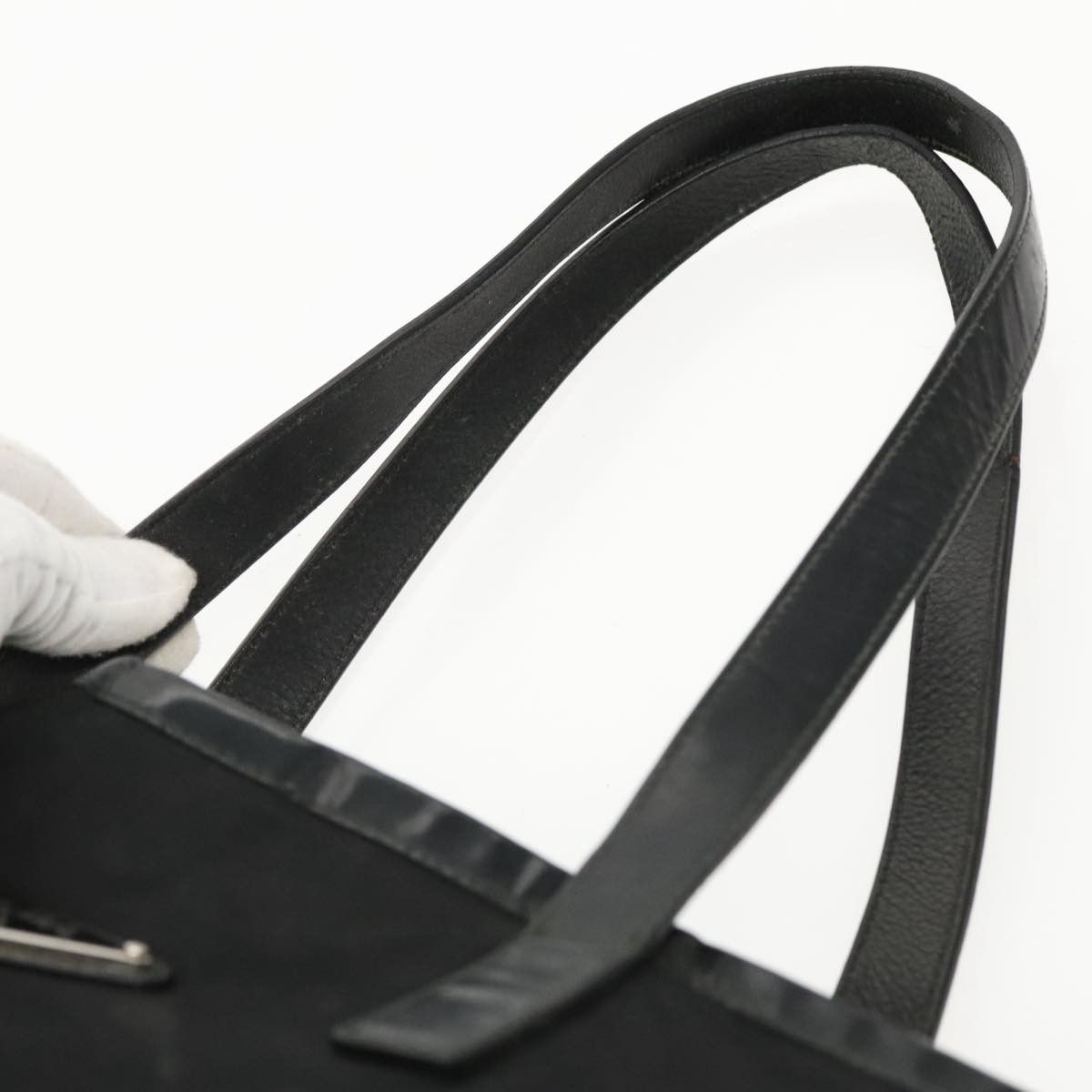 Prada Tessuto Black Synthetic Tote Bag (Pre-Owned) Size ONE SIZE - 16 Thumbnail