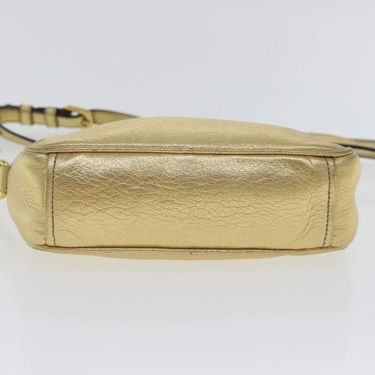 Prada Gold Leather Shoulder Bag (Pre-Owned) Size ONE SIZE - 16 Thumbnail