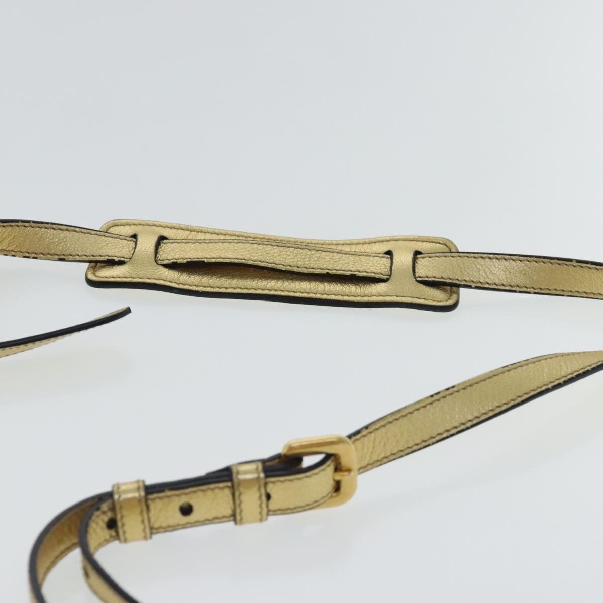 Prada Gold Leather Shoulder Bag (Pre-Owned) Size ONE SIZE - 18 Thumbnail