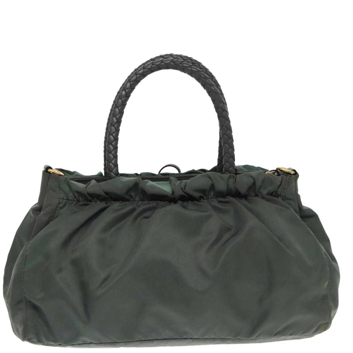 Prada Tessuto Khaki Synthetic Handbag (Pre-Owned) Size ONE SIZE - 2 Thumbnail
